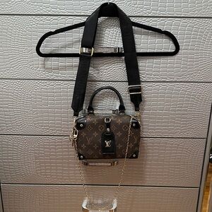 Black and Brown flowers Crossbody Bag